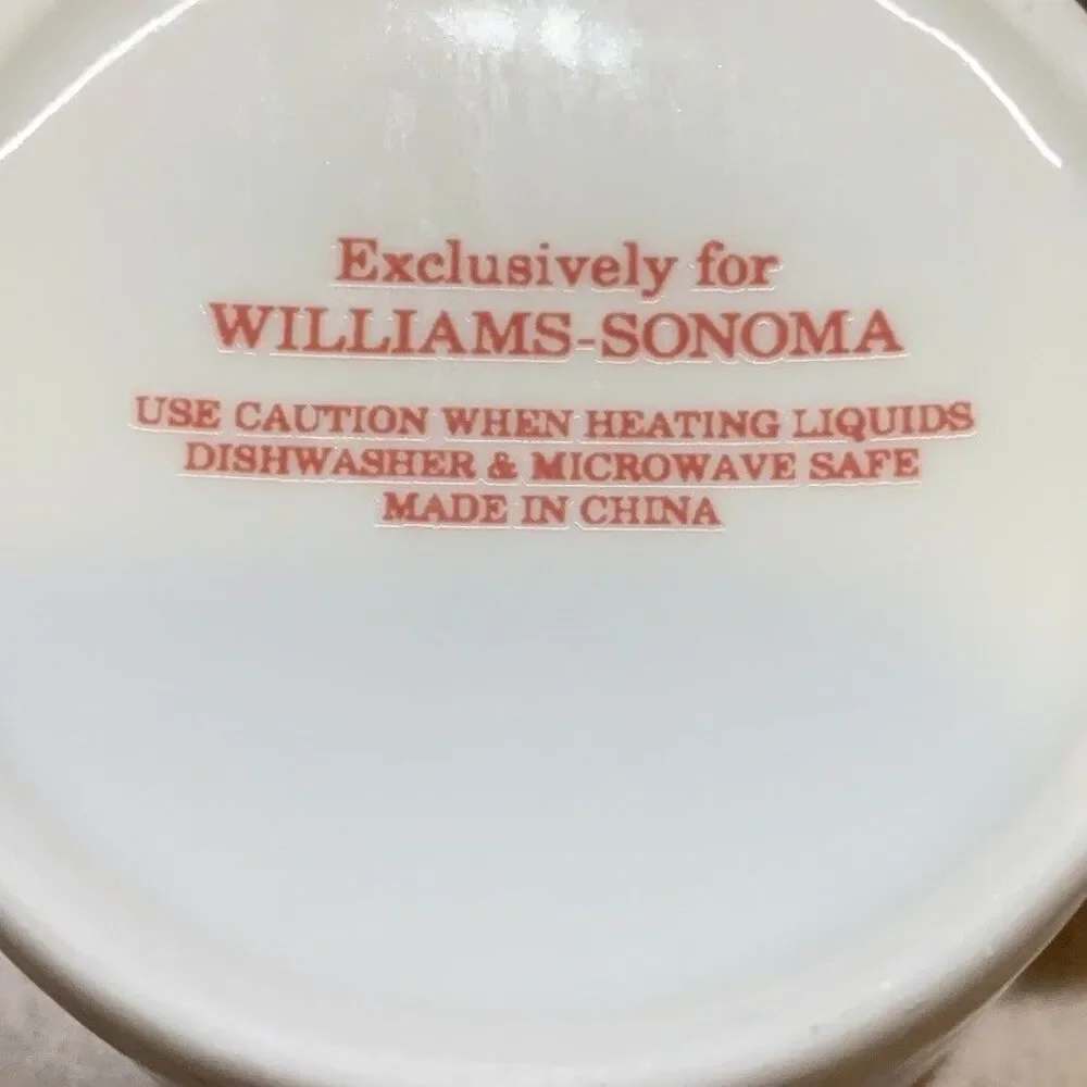 WILLIAMS-SONOMA  'Twas the Night Before Christmas' 6 oz. Mug (4) Espresso Cup
